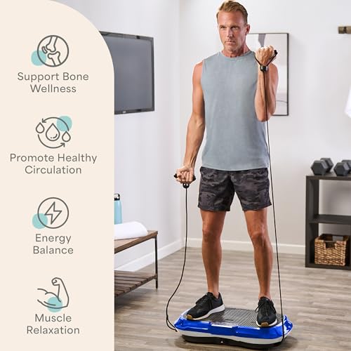 Lifepro Waver Vibration Plate Exercise Machine – High-Intensity Vibration Plate for Lymphatic Drainage – Full-Body Workout Vibrating Platform with Loop Bands – Fitness Equipment for Strength & Toning - Image 4
