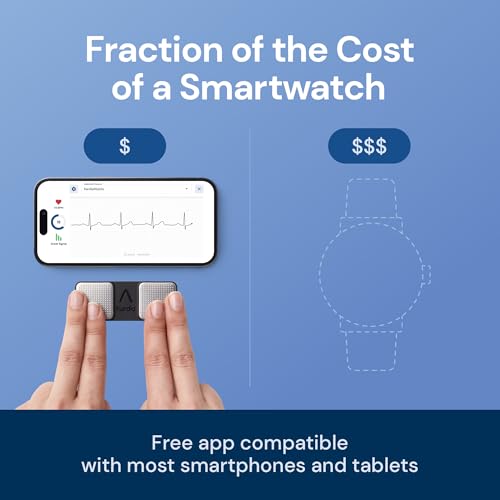 KardiaMobile 1-Lead EKG Monitor, Medical-Grade FDA-Cleared Personal Heart Monitor, Detects Normal, AFib & Arrhythmias, 30 Second Results, Works with Most Smartphones, HSA&FSA Eligible - Image 5
