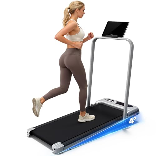 Yagud Walking Pad Treadmill for Home Office, Portable Under Desk Treadmill with Remote Control and LED Display, Walking Jogging Running Machine - Image 2
