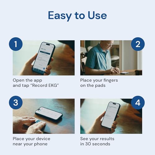 KardiaMobile 1-Lead EKG Monitor, Medical-Grade FDA-Cleared Personal Heart Monitor, Detects Normal, AFib & Arrhythmias, 30 Second Results, Works with Most Smartphones, HSA&FSA Eligible - Image 7
