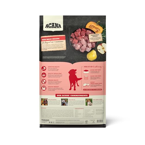 ACANA Grain Free Dry Dog Food Red Meat Recipe 25lb Bag - Image 3