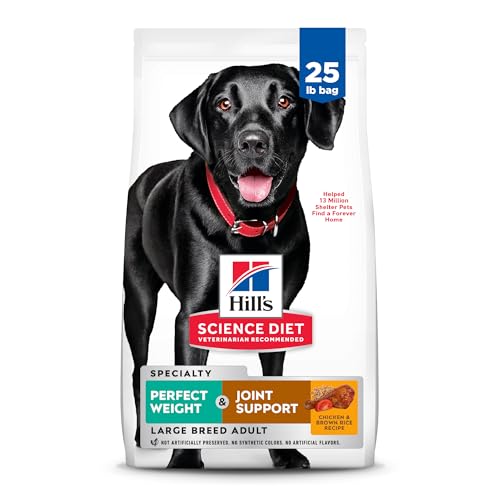 Hill's Science Diet Adult Perfect Weight & Joint Support Large Breed Dry Dog Food, Chicken, 25 lb. Bag - Image 2