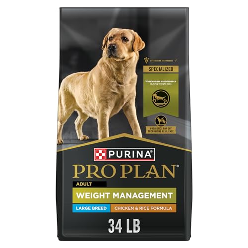 Purina Pro Plan Large Breed Weight Management Dry Dog Food, Chicken and Rice Formula - 34 lb. Bag - Image 2