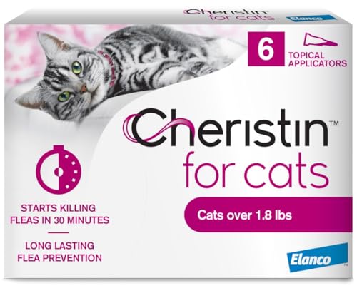 Cheristin Flea Treatment & Prevention for Cats | Fast acting topical flea treatment for cats over 1.8 lbs | 6 Count - Image 3