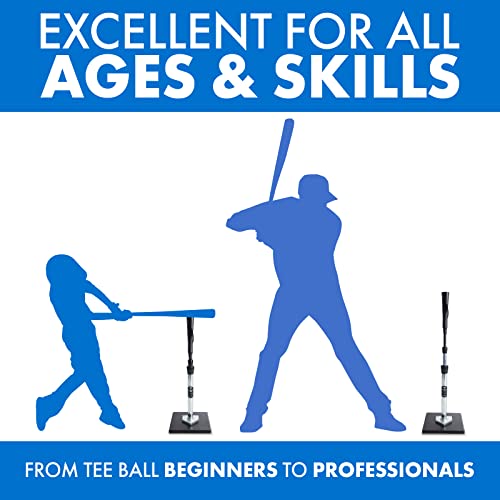 Tanner Tee The Original Batting Tee – Adjustable Pro Hitting Tee for Baseball & Softball, Steel Shaft, Composite Base, Hand-Rolled Rubber Top, 26"-43" Height - Image 6