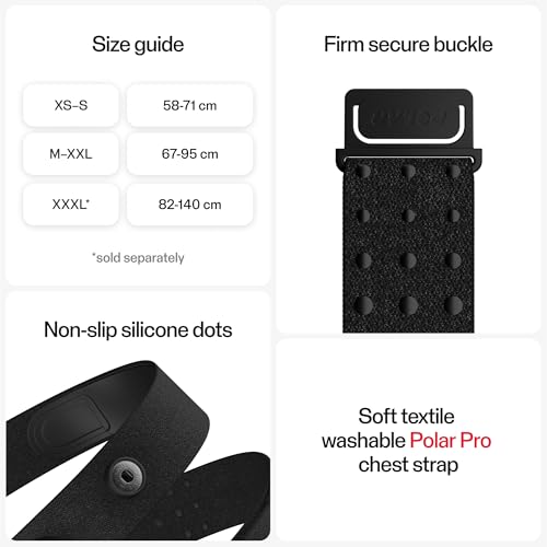 Polar H10 Heart Rate Monitor Chest Strap - ANT + Bluetooth, Waterproof HR Sensor for Men and Women, Black, M-XXL - Image 6