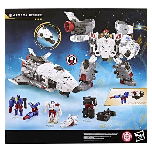 Transformers Age of the Primes Armada Jetfire, Commander Class 8-Inch Converting Action Figure with 3 Mini-Con Figures, Robot Toys for 8+ - Image 7