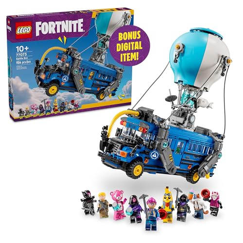 LEGO Fortnite Battle Bus Building Toy - Collectible Fortnite Toy for Kids, Boys & Girls, Ages 10+ - Pretend Play Set with 9 Minifigures from Video Game - Gift for Birthdays - 77073 - Image 2