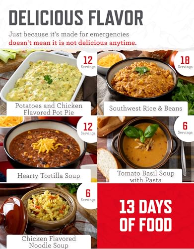 ReadyWise Emergency Food Supply - 120 Servings Favorites Sample Bucket, Survival Food Kit, Freeze Dried Prepper Food & Dehydrated Meals for Camping Essentials & Backpacking, up to 25 Year Shelf Life - Image 7