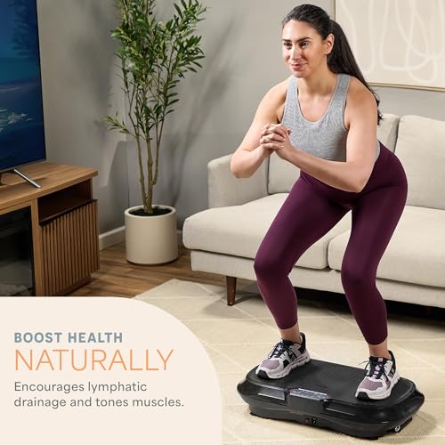 Lifepro Waver Vibration Plate Exercise Machine – High-Intensity Vibration Plate for Lymphatic Drainage – Full-Body Workout Vibrating Platform with Loop Bands – Fitness Equipment for Strength & Toning - Image 3
