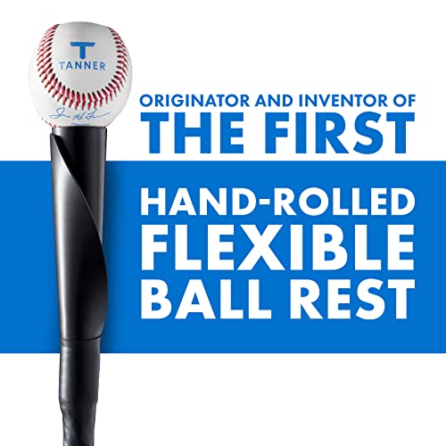 Tanner Tee The Original Batting Tee – Adjustable Pro Hitting Tee for Baseball & Softball, Steel Shaft, Composite Base, Hand-Rolled Rubber Top, 26"-43" Height - Image 3