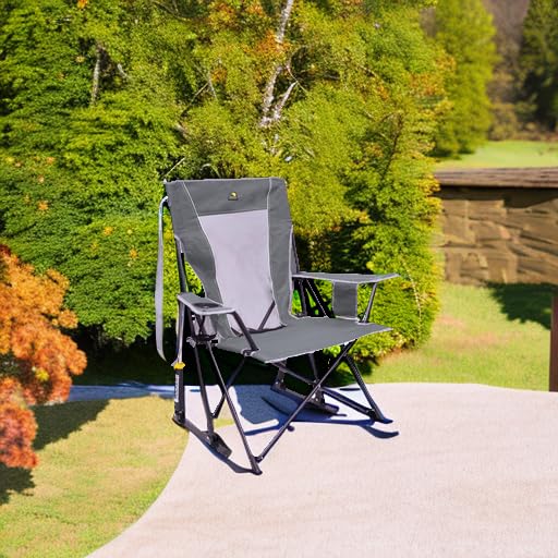 GCI Outdoor Comfort Pro Rocker Outdoor Rocking Chair with Beverage Holder - Image 3