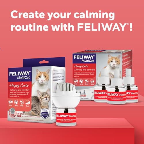 FELIWAY® MultiCat 6 x 30 Day Cat Calming Refills for Pheromone Diffuser, 6 x 48ml Value Pack- Helps Reduce Conflicts and Signs of Tension in Multi-Cat Households - Image 8