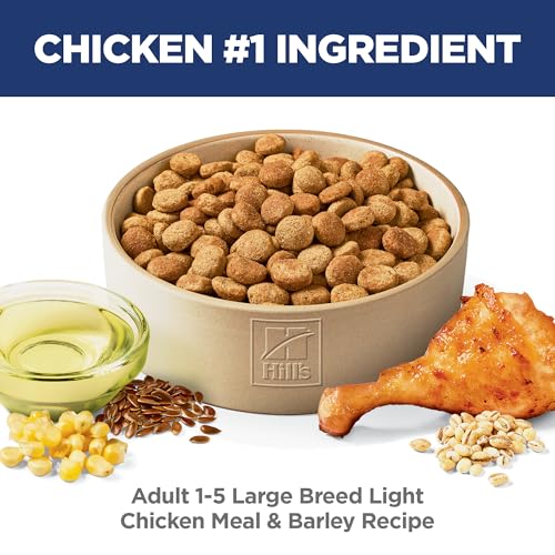 Hill's Science Diet Adult 1-5 Light Large Breed Dry Dog Food, Chicken Meal & Barley, 30 lb. Bag - Image 3