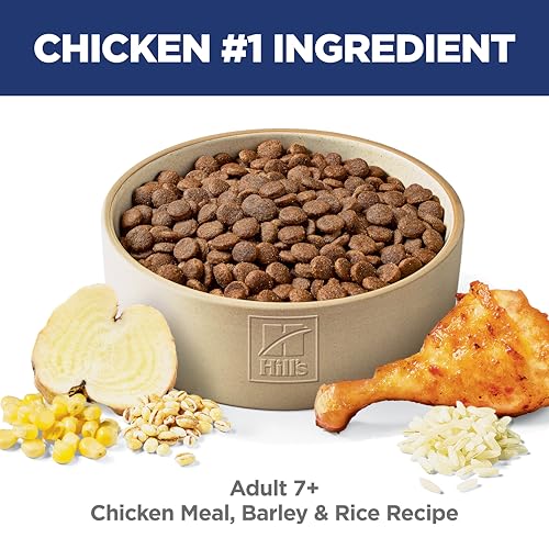 Hill's Science Diet Adult 7+ Dry Dog Food, Chicken Meal, Barley, & Rice, 33 lb. Bag - Image 3