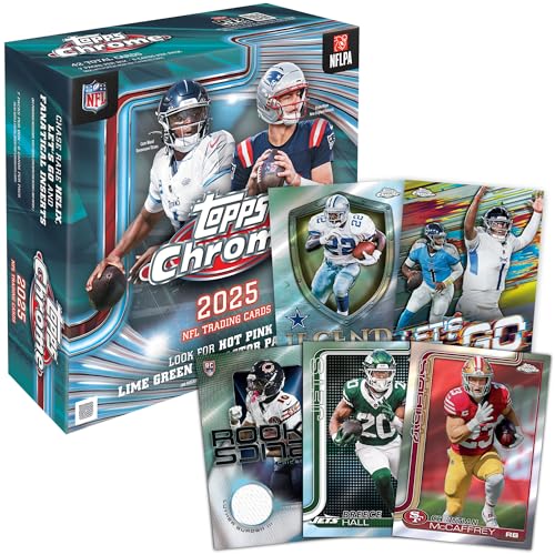 2025 Topps Chrome Football - Factory Sealed - Mega Box - Image 3