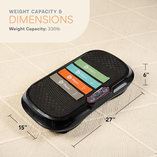 Lifepro Waver Vibration Plate Exercise Machine – High-Intensity Vibration Plate for Lymphatic Drainage – Full-Body Workout Vibrating Platform with Loop Bands – Fitness Equipment for Strength & Toning - Image 7