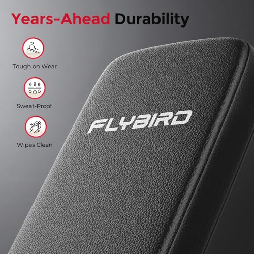FLYBIRD WB5 Weight Bench, ASTM-Certified 800LBS Adjustable Weight Bench Workout Bench Foldable for Home Gym, 90° to -30° FID and 30in Extended Backrest for Bench Press Strength Training Exercise - Image 7