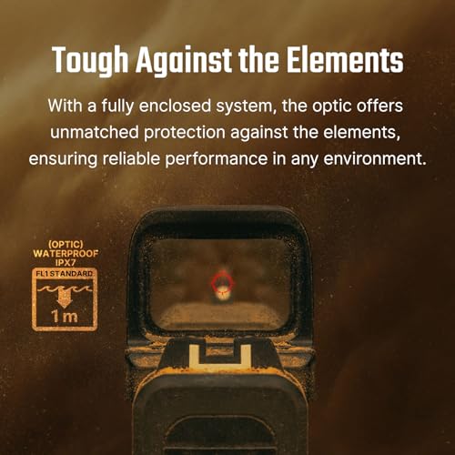 OSIGHT SE Enclosed Micro Red Dot Sight - RMSc/K Footprint Compatible | 2 MOA Dot & 32 MOA Circle Dual Reticle System | Durable Compact Reflex Sight - Image 4