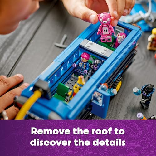 LEGO Fortnite Battle Bus Building Toy - Collectible Fortnite Toy for Kids, Boys & Girls, Ages 10+ - Pretend Play Set with 9 Minifigures from Video Game - Gift for Birthdays - 77073 - Image 5