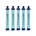 LifeStraw Personal Water Filter for Hiking, Camping, Travel, and Emergency Preparedness, 5 Pack, Blue - Image 1