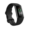 Fitbit Charge 6 Fitness Tracker with Google apps, Heart Rate on Exercise Equipment, 6-Months Premium Membership Included, GPS, Health Tools and More, Obsidian/Black, One Size (S & L Bands Included) - Image 1