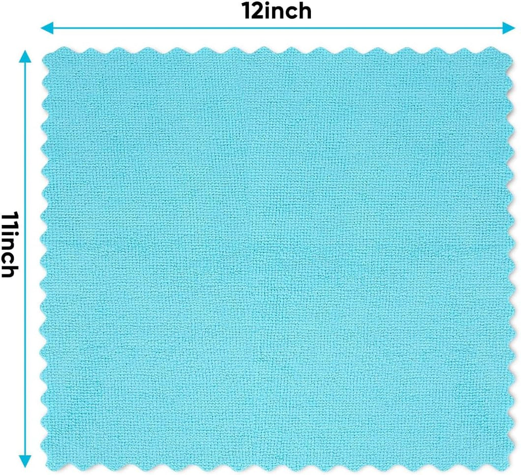 Orighty Microfiber Cleaning Cloth, 24 Pack Highly Absorbent Cleaning Rags, Household Cleaning Supplies, Reusable Lint Free Cloths Microfiber Rag for House, Kitchen, Car Care, 12x11 inch