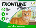FRONTLINE Plus Flea & Tick Spot Treatment for Cat & Kitten (Green) Count of 8 - Image 1