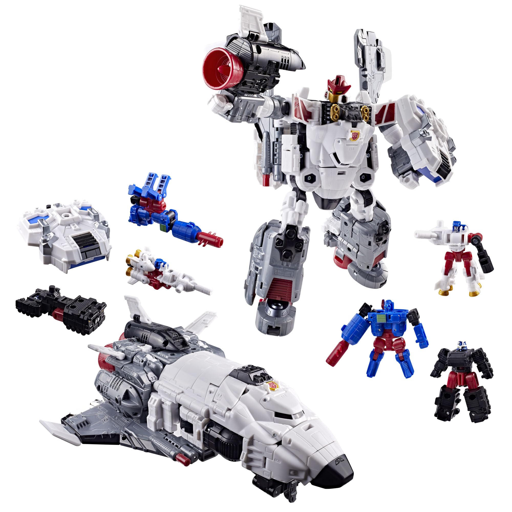 Transformers Age of the Primes Armada Jetfire, Commander Class 8-Inch Converting Action Figure with 3 Mini-Con Figures, Robot Toys for 8+ - Image 1