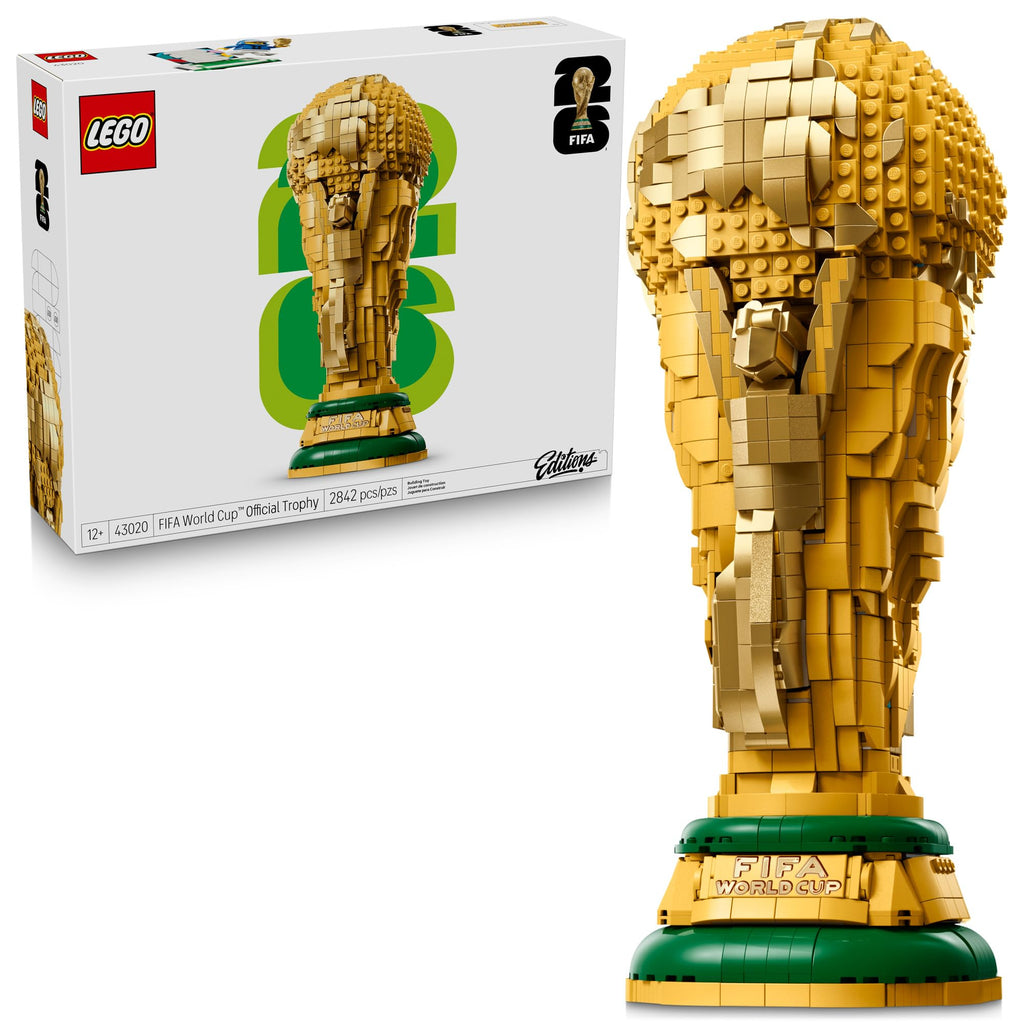 LEGO Editions FIFA World Cup Official Trophy Building Set - Kit for Display in Bedroom, Home Office, Book Shelf - Soccer Fans Collectible - with World Cup 2026 Minifigure - Gift for Fans - 43020 - Image 1