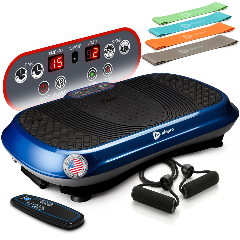 Lifepro Waver Vibration Plate Exercise Machine – High-Intensity Vibration Plate for Lymphatic Drainage – Full-Body Workout Vibrating Platform with Loop Bands – Fitness Equipment for Strength & Toning - Image 1