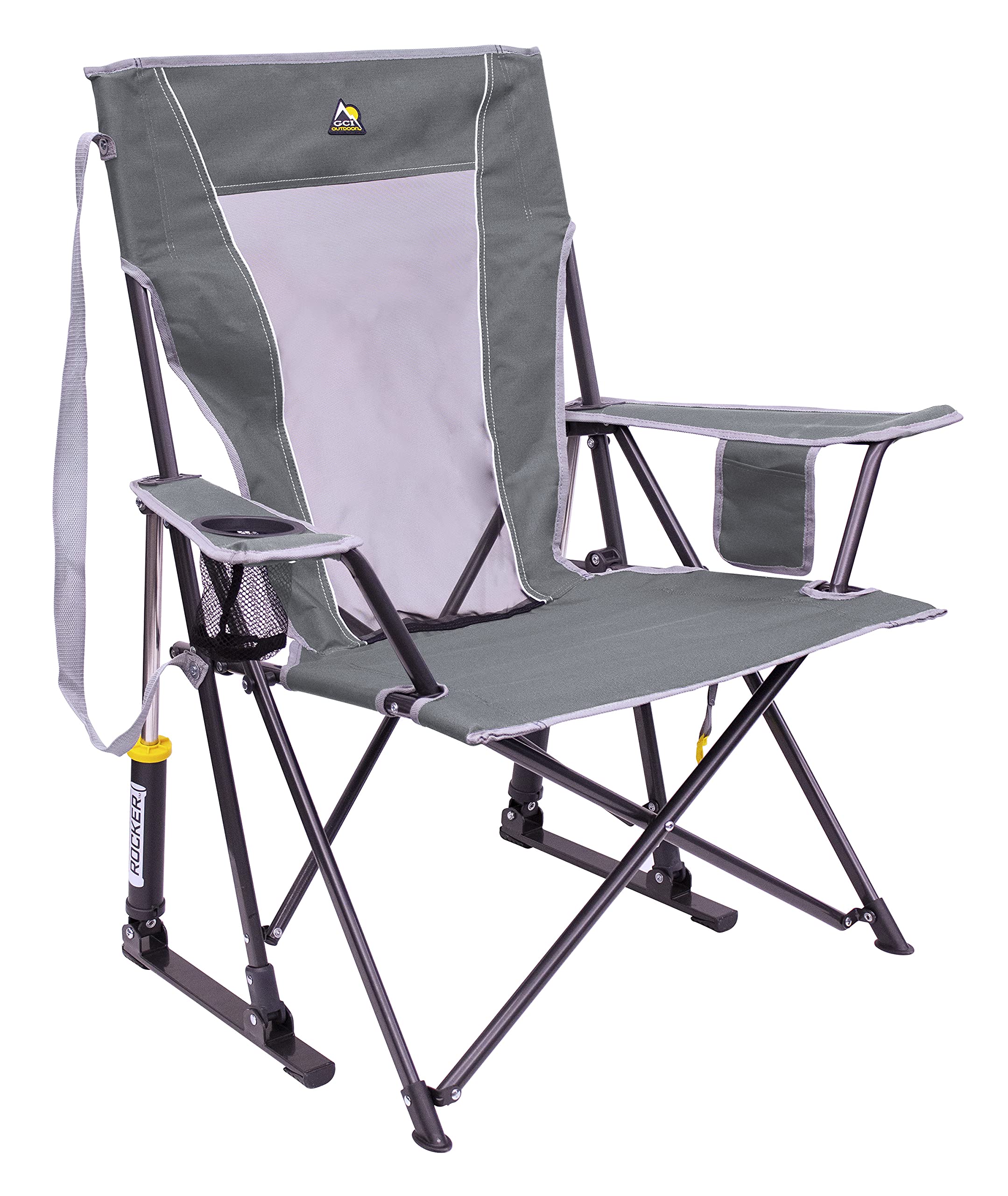 GCI Outdoor Comfort Pro Rocker Outdoor Rocking Chair with Beverage Holder - Image 1